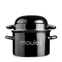 OLLA PARA MEJILLONES 18CM NEGRA