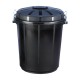 CUBO BASURA 70L NEGRO DENOX