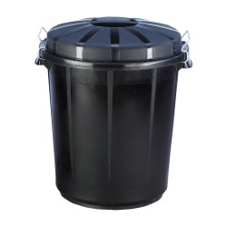 CUBO BASURA 70L NEGRO DENOX