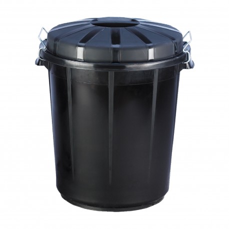 CUBO BASURA 70L NEGRO DENOX