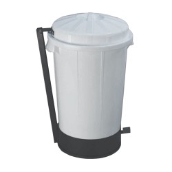 CUBO GOLIAT 95L. BLANCO CON PEDAL