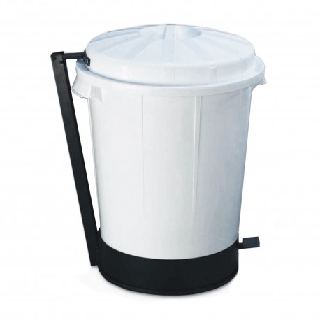 CUBO GOLIAT 50L BLANCO CON PEDAL