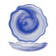 AMORF HONDO PLATO 21CM ALABASTRO AZUL