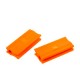JUEGO 2 ASAS SILICONA (PARRILLA) NARANJA BRA