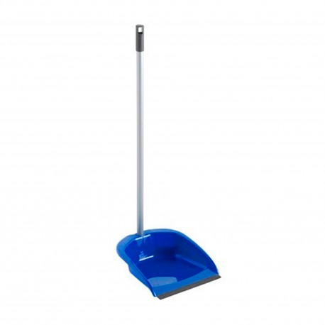 RECOGEDOR AZUL C/PALO METAL 85CM