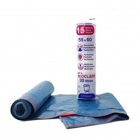 BOLSA BASURA 55X60 AUTOCIERRE G.65