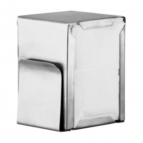 SERVILLETERO MINISERVICE INOX CON PORTACARTAS