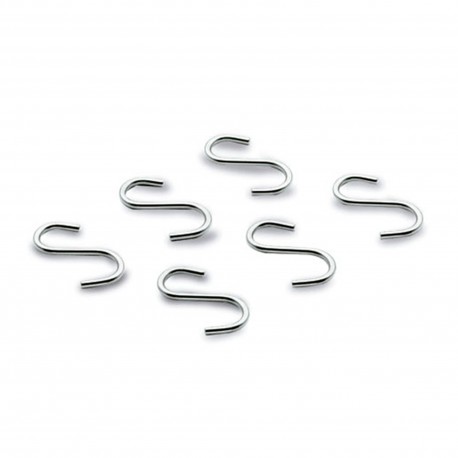JUEGO 6 GANCHOS(BARRA) 60700 CHEF INOX