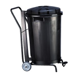 CUBO GOLIAT 95L. NEGRO C/RUEDAS Y PEDAL