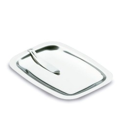 BANDEJA CAMBIO PEQ.68007 C/PINZA INOX 17X11CM