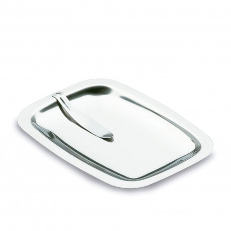 BANDEJA CAMBIO PEQ.68007 C/PINZA INOX 17X11CM