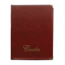 CARTA RESTAURANTE ECO 32X23 GRANATE 6 HOJAS