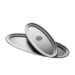 FUENTE OVAL INOX 18%  60X26 CM 59082 INOXIBAR