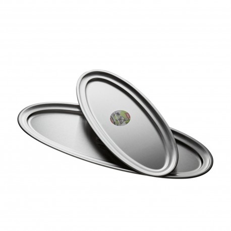 FUENTE OVAL INOX 18%  60X26 CM 59082 INOXIBAR