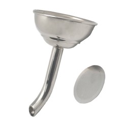 EMBUDO VINO C/FILTRO 8,5CM INOX