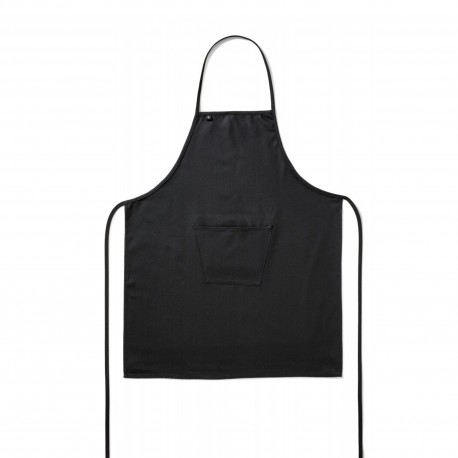 DELANTAL PETO C/BOLSILLO NEGRO 75X90 ALGODON