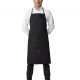 DELANTAL PETO C/BOLSILLO NEGRO 75X90 ALGODON