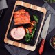 GRILL TABLA MADERA Y FUENTE HIERRO RECT 28X23