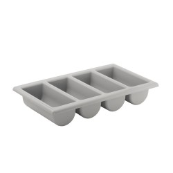 GN 1/1 PORTACUBIERTOS PLASTICO 4COMP