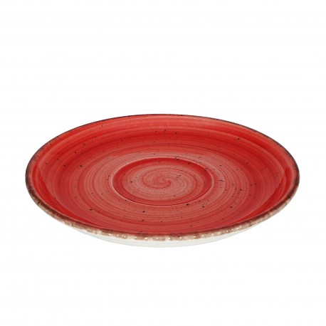 EO ROJO MOKA-CAFE PLATO 12CM