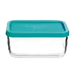 FRIGOVERRE HERMETICO VIDRIO 10X7X5 15CL AZUL