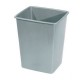 PAPELERA 26L.29X32 GRIS FERVIK