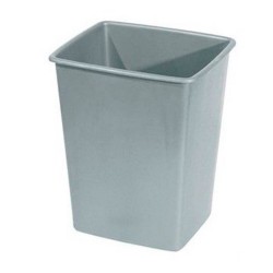 PAPELERA 26L.29X32 GRIS FERVIK