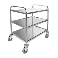 CARRO SERV 3 BAND DESMONTAB INOX 895X645X945
