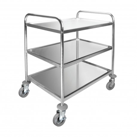 CARRO SERV 3 BAND DESMONTAB INOX 895X645X945