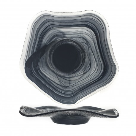 ESTONIA PLATO 27CM ALABASTRO NEGRO