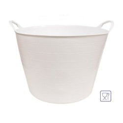 CAPAZO 42L USO ALIMENTARIO PLASTICO BCO.