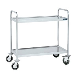 CARRO SERV 2 BAND SOLDADO INOX 895X595X960